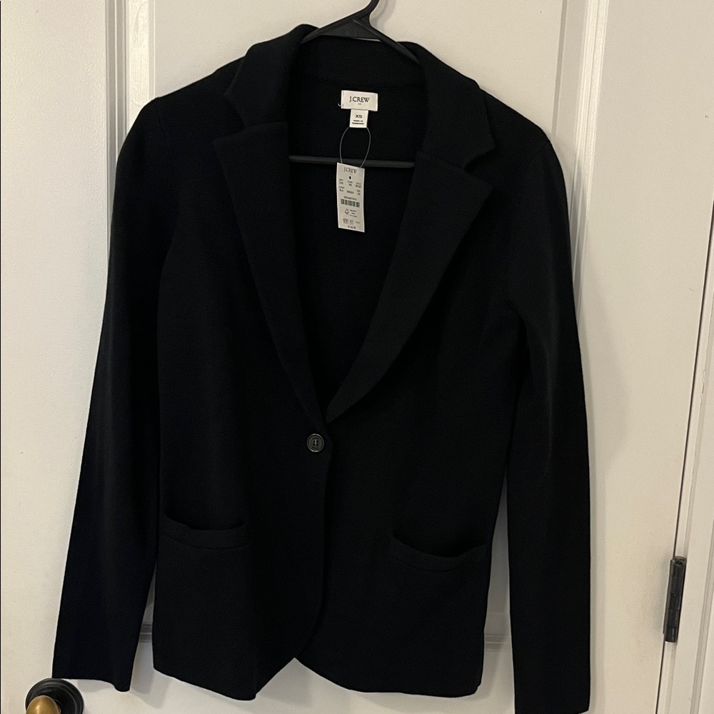 J. Crew Women's Black Sweater Blazer